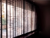 Black Shoji window trim